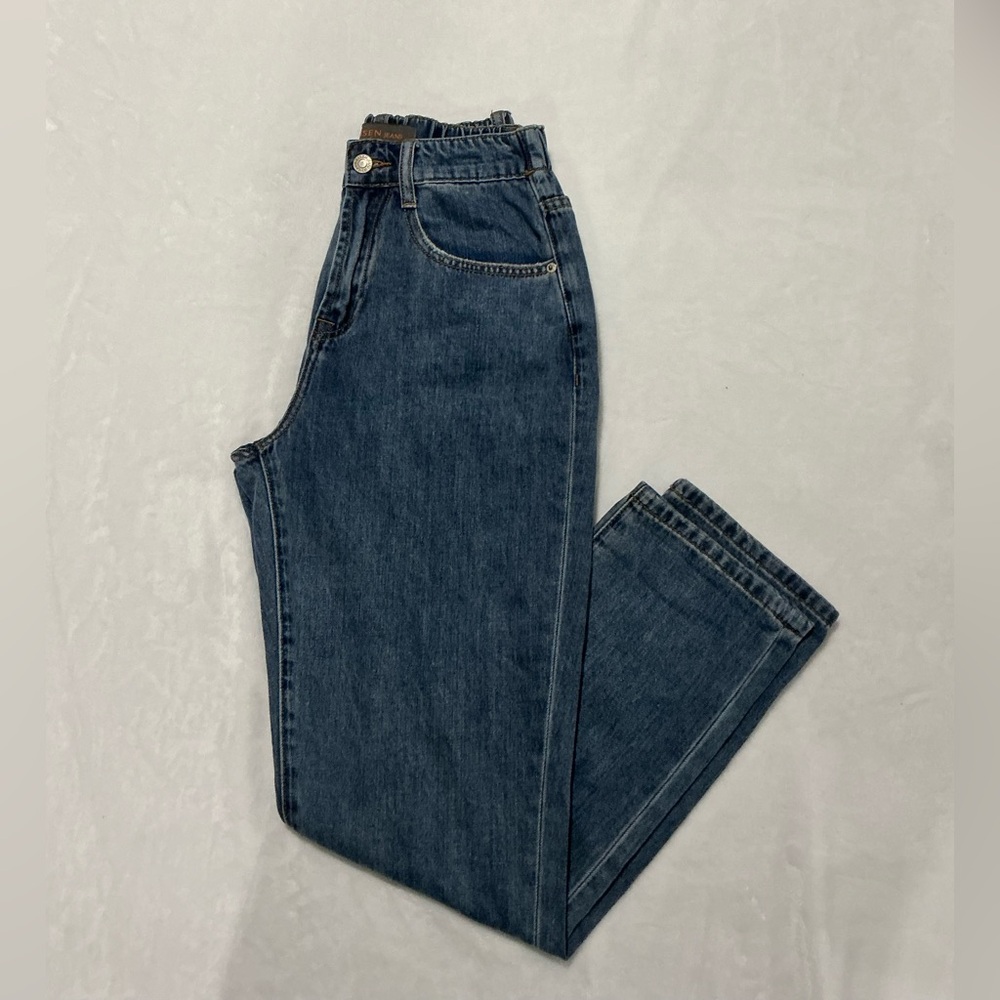 High Rise Blue Jeans for Women